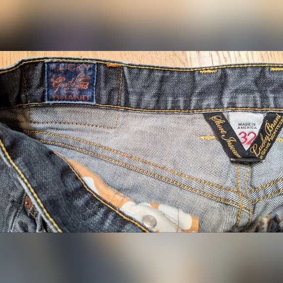 Lucky brand jeans vintage straight 32 x 29 dark blue denim stretch - Picture 6 of 6